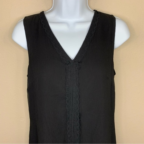 Size 6 Silk Isabella Bird Black Sleeveless Dress Event Party Cocktail Small - Picture 4 of 10